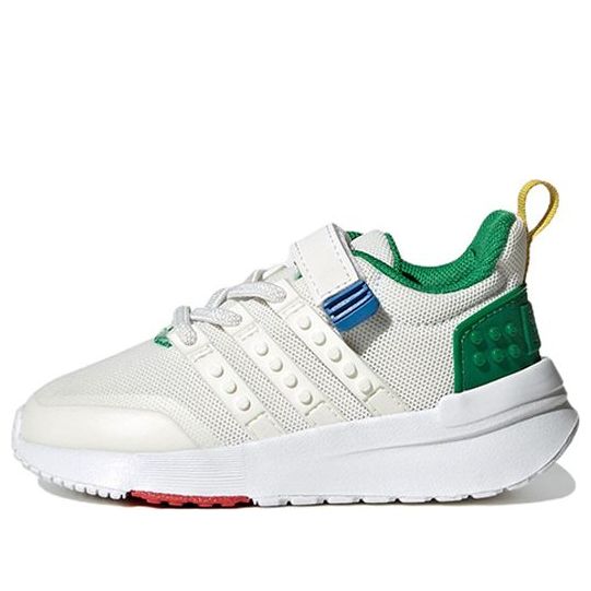 LEGO HQ1320-1 adidas Racer TR21 x LEGO (Core White Green) - Infant Shoes