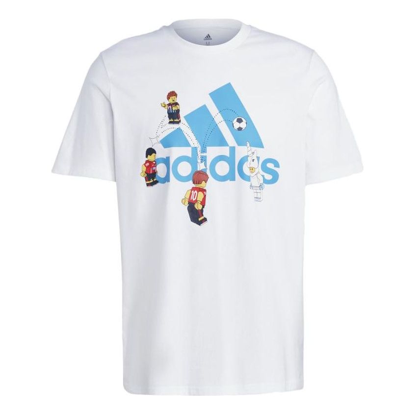 LEGO HT5180-1 adidas x LEGO Soccer Badge of Sport Graphic White T-Shirt