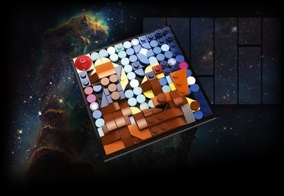 LEGO Hubble Image Mosaic
