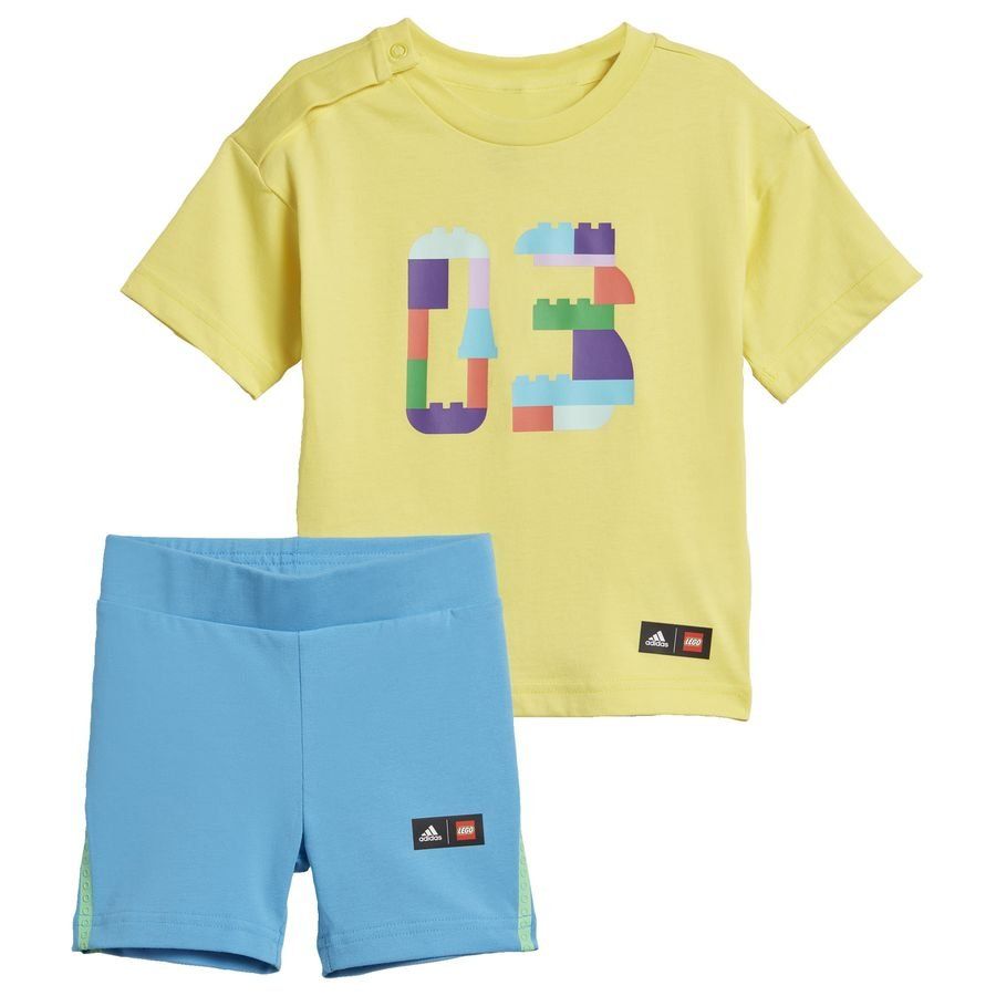 adidas x Classic LEGO Yellow T-Shirt and Short Leggings Set (IB6185-1)