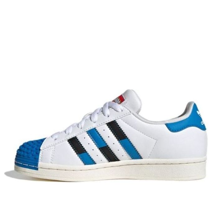 LEGO IF2909-1 adidas Superstar x LEGO (White Blue) - Kids' Shoes