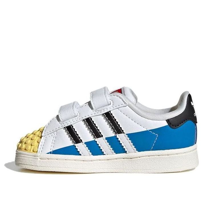 LEGO IF2913-1 adidas Superstar x LEGO (White Yellow Blue) - Infant Shoes