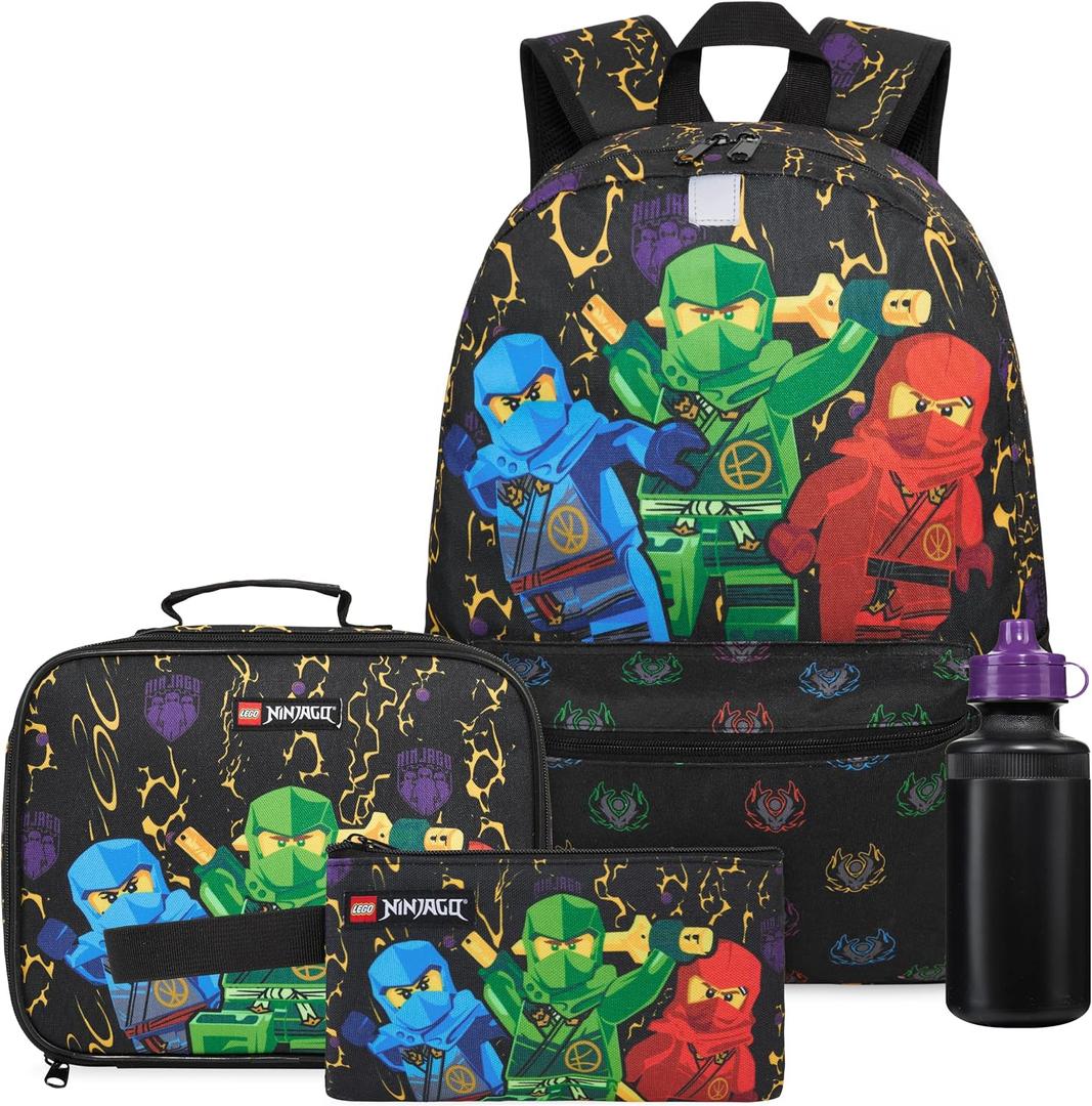 Ninjago 4 Piece Backpack Set (JWNLEG0009-1)
