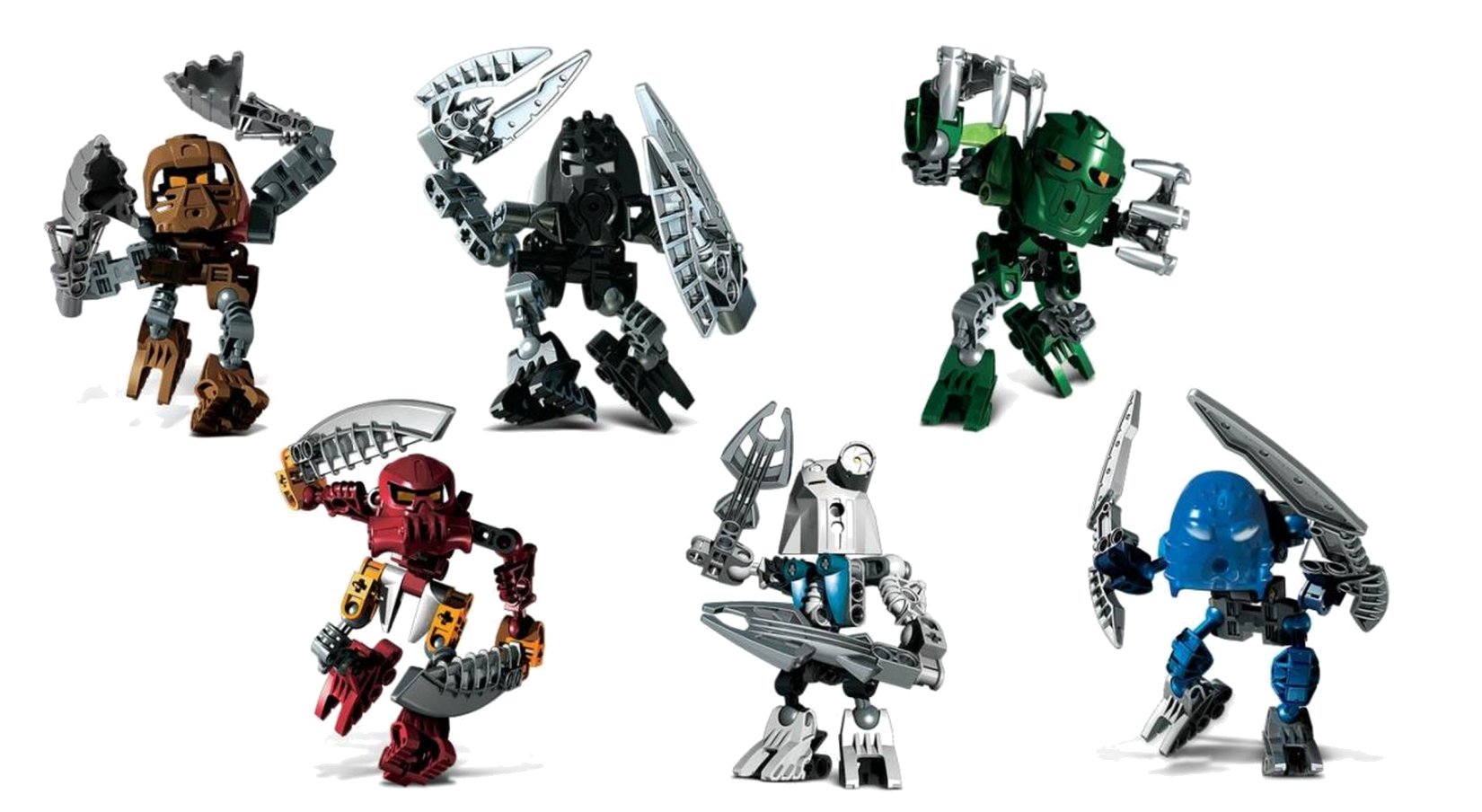 LEGO Matoran of Voya Nui Collection (8721 8722 8723 8724 8725 8726)