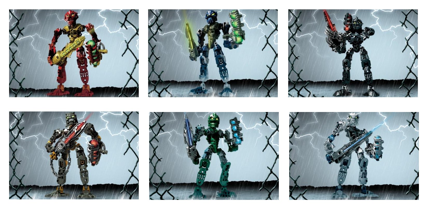 Main image of LEGO Toa Inika Collection (8727 8728 8729 8730 8731 8732) (K8727-1)