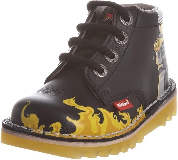 Kickers Kids Kick Hi LEGO Classic Boot – Fire