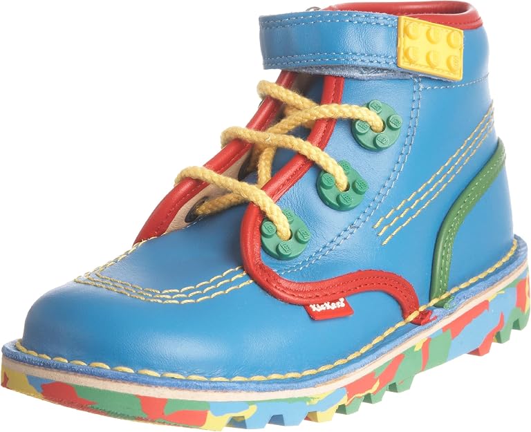 Kickers Kids Kick Hike LEGO Classic Boot – Blue