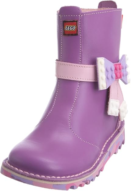 Kickers Kids LEGO Leather Boots – Pink