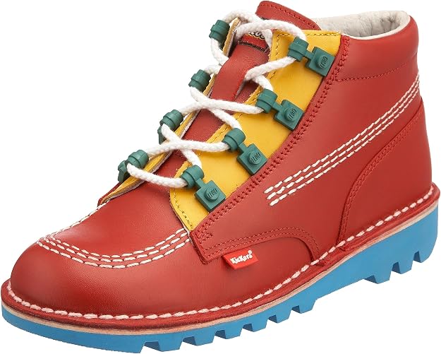 Kickers Junior LEGO Eyelet Boot - Red (KF0001057RA1-1)