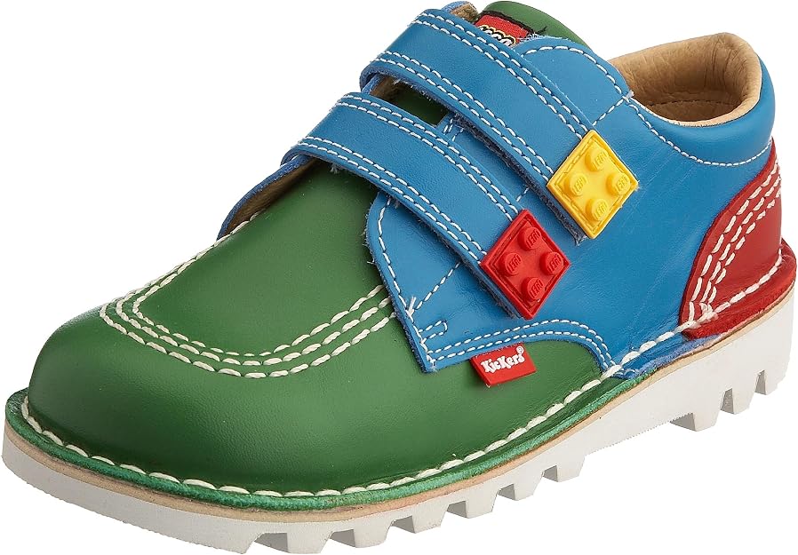 Kickers Kids Kick Lo LEGO Classic Shoe – Green