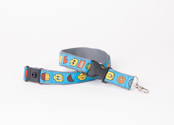 LEGO Minifigure Emoji Lanyard (Blue)