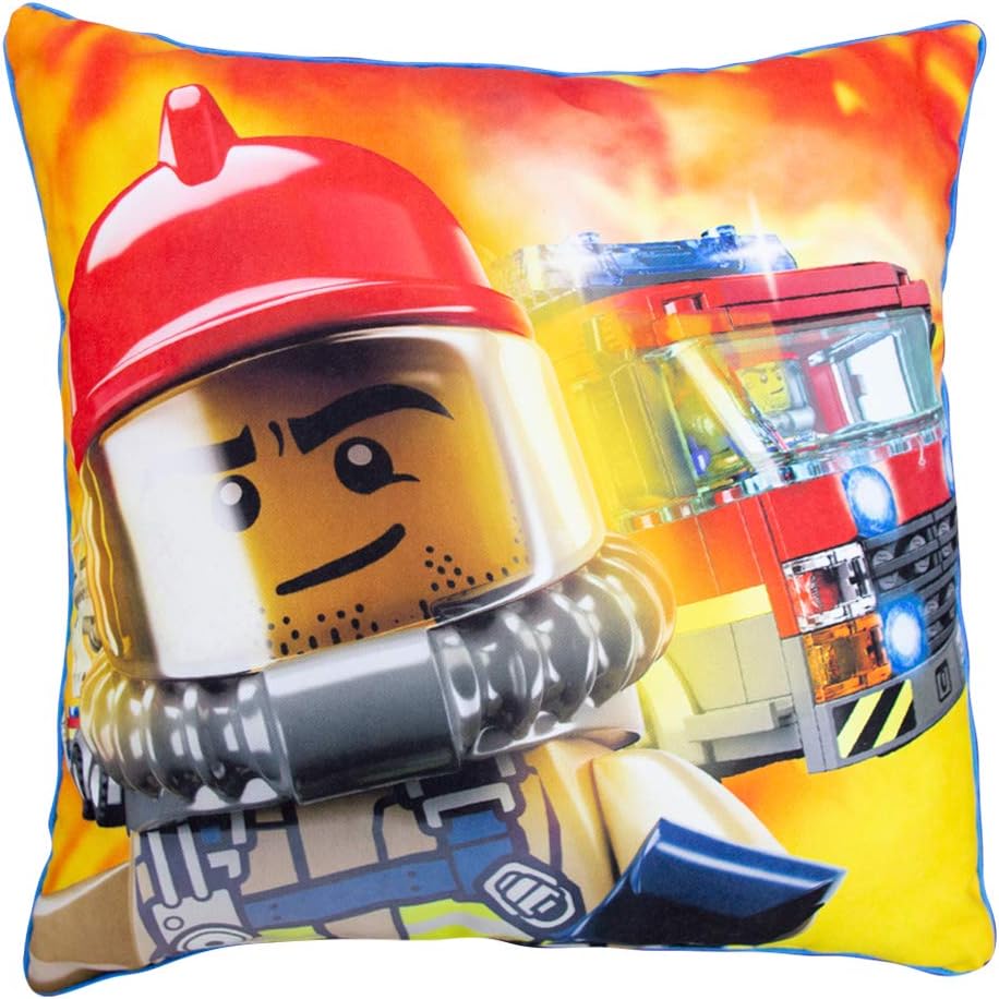 Main image of LEGO City Police and Fire Square Pillow (LG4OTRCU001UK-1)