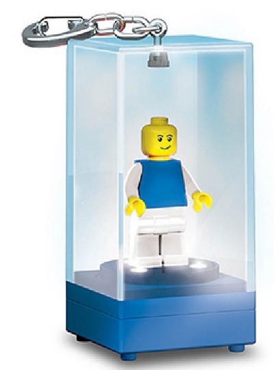 Main image of LEGO Key Chain Light Display Case - Blue (LGLKE75-1)
