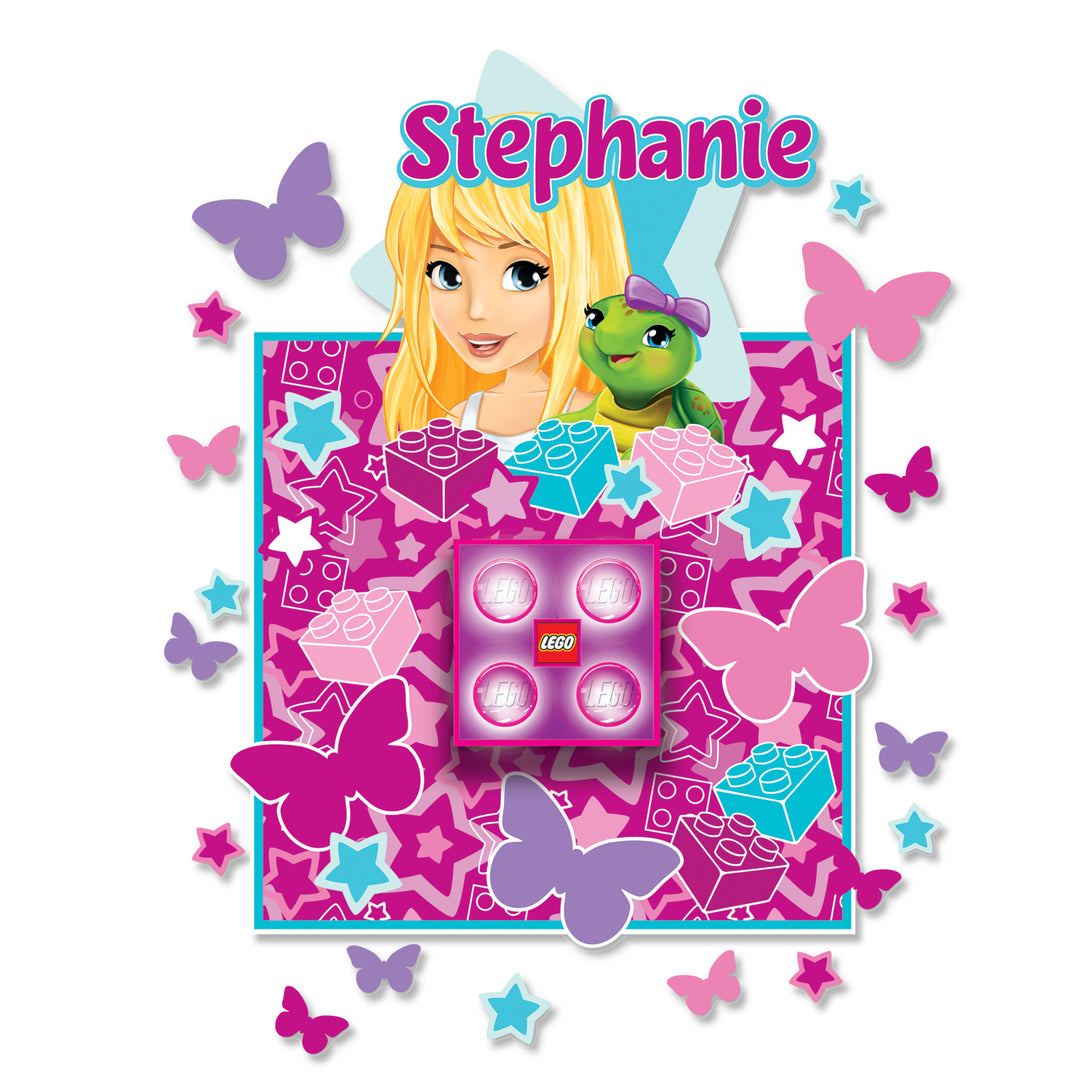 LEGO Friends Brick Night Light and Wall Decals - Stephanie