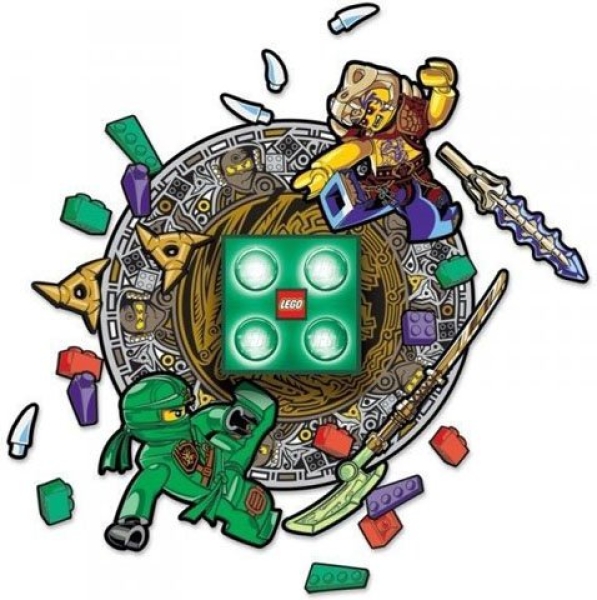Main image of LEGO Ninjago Brick Night Light and Wall Decals - Lloyd (LGLNI4L-1)