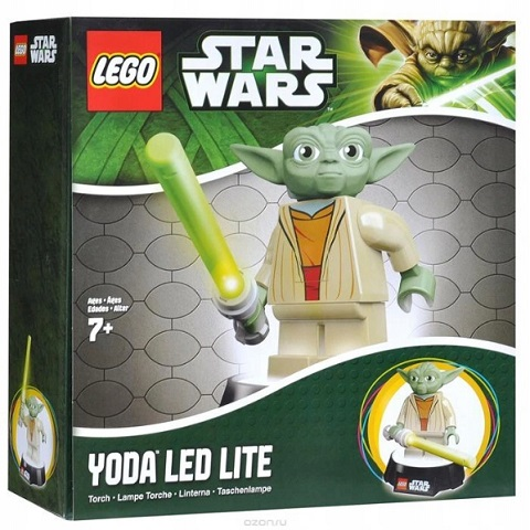 Main image of LEGO Yoda Desk Lamp (Trans-Bright Green Lightsaber) (LGLTOB6-1)