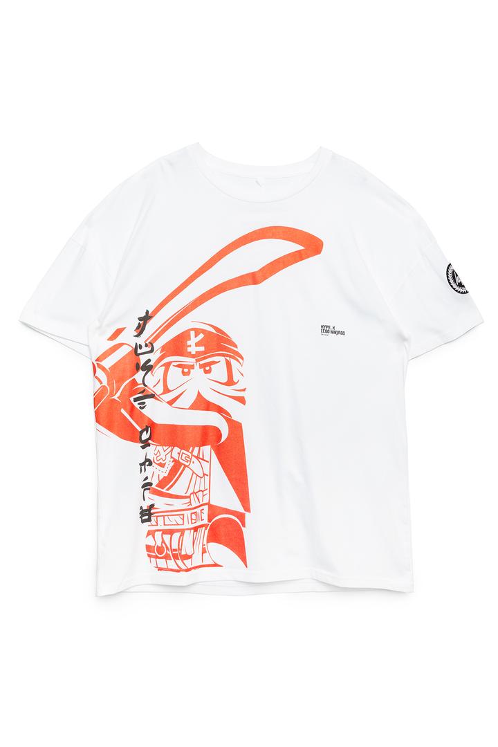 HYPE X LEGO NINJAGO White Lloyd Adults' T-Shirt (LNJ275630-1)