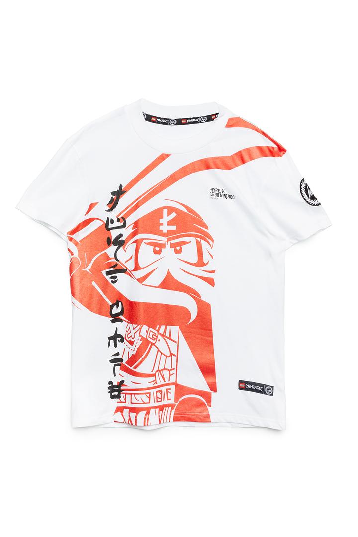 HYPE X LEGO NINJAGO White Lloyd Kids' T-Shirt (LNJ275631-1)