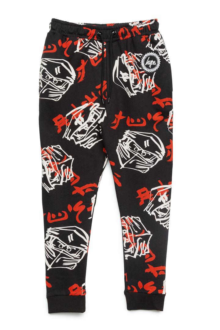 HYPE X LEGO NINJAGO Black Just Hype Faces Joggers (LNJ275650-2)