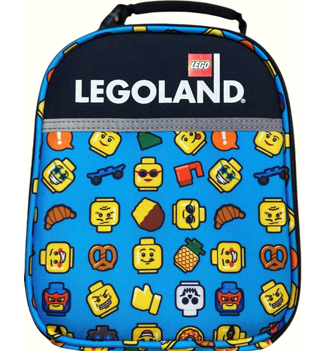 LEGO Minifigure Emoji Lunch Bag (Blue)