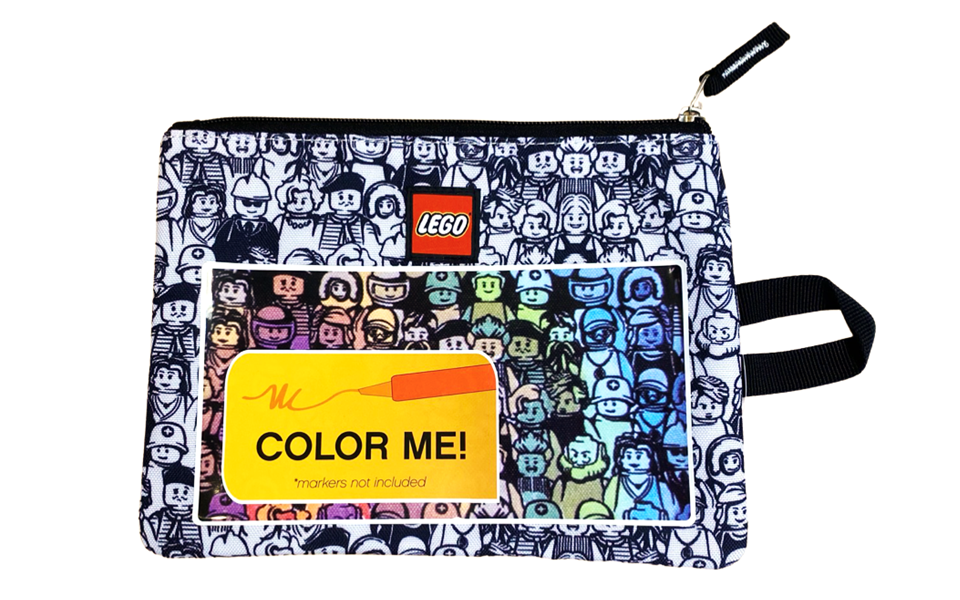 LEGO Minifigure Color Me Crowd Pencil Pouch