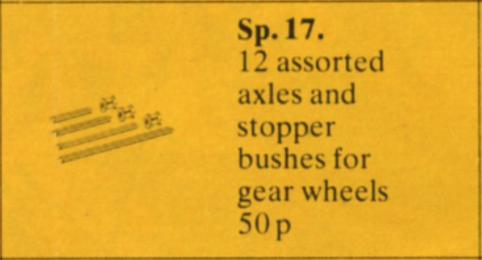 Main image of LEGO Axles with Connectors (Sp17-1)