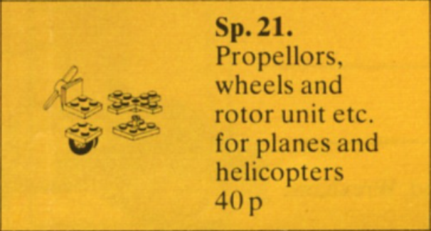 LEGO Propellers, Wheels and Rotors