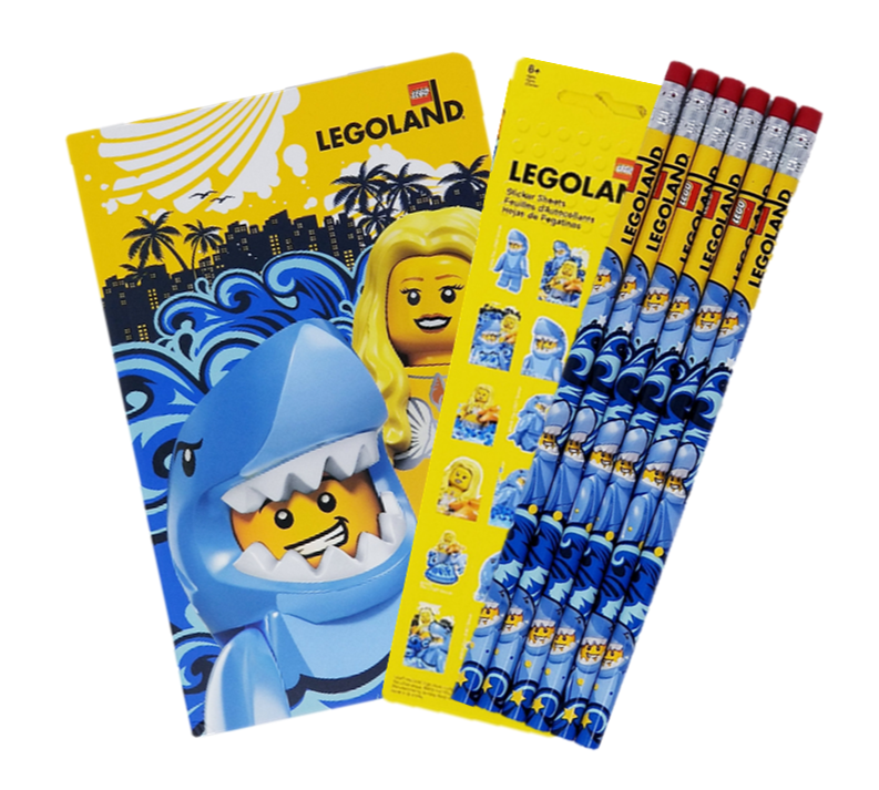 LEGO Shark Suit Guy Stationery Bundle