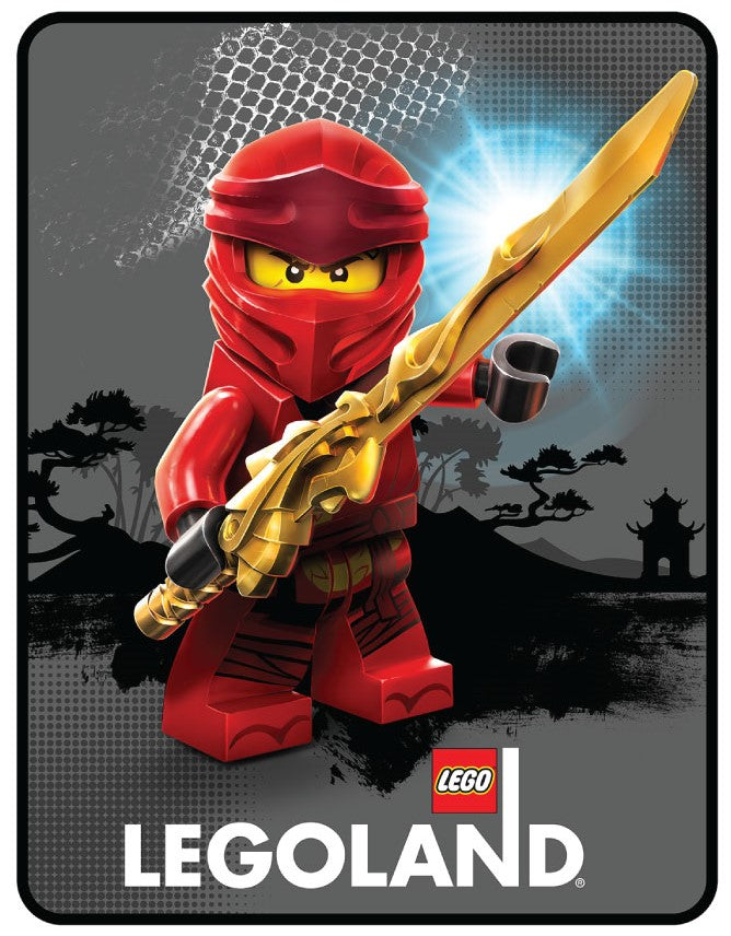 LEGO LEGOLAND Kai Ninja Shadows Throw