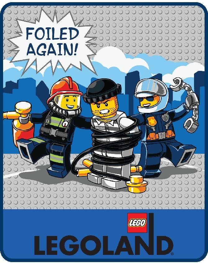 LEGO LEGOLAND City Foiled Again Plush Throw