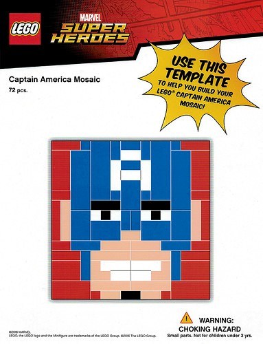 LEGO Captain America Mosaic