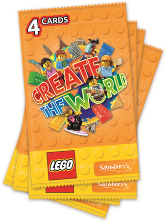 LEGO Create the World Trading Cards - Random Pack (4 Cards)