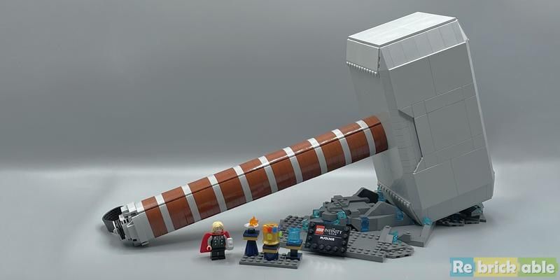 LEGO Thor Weapon STORMBREAKER & Hammer Lady Thor Marvel Hero Gear POWER  Couple
