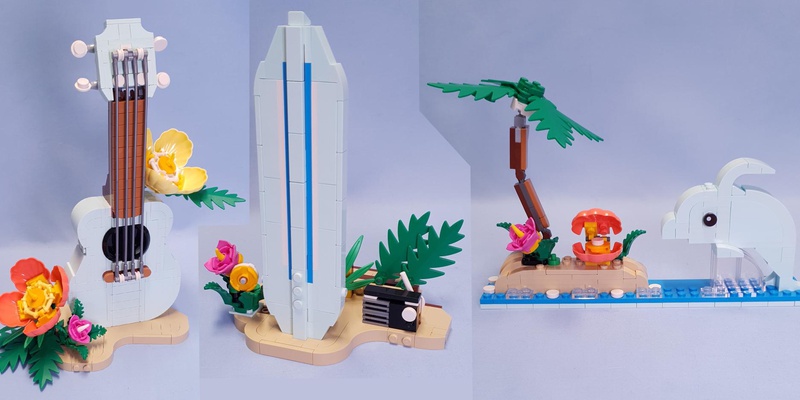値下げしました♪B1A4 色々セット Review: 31156-1 - Tropical Ukulele | Rebrickable - Build with LEGO