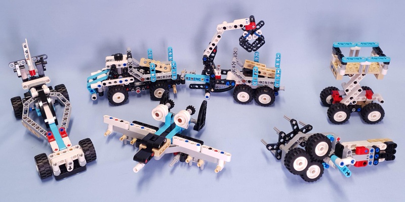 カーペンターセット Mini MOC Madness - 42133-1 - Telehandler | Rebrickable - Build