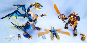 LEGO Set 71796-1 Elemental Dragon vs. The Empress Mech (2023