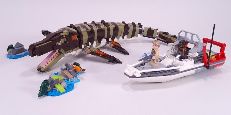 Review: 76974-1 - Brick-Built Mosasaurus Boat Mission