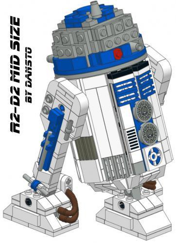 LEGO MOC R2-D2 mid by DanSto | Rebrickable - with