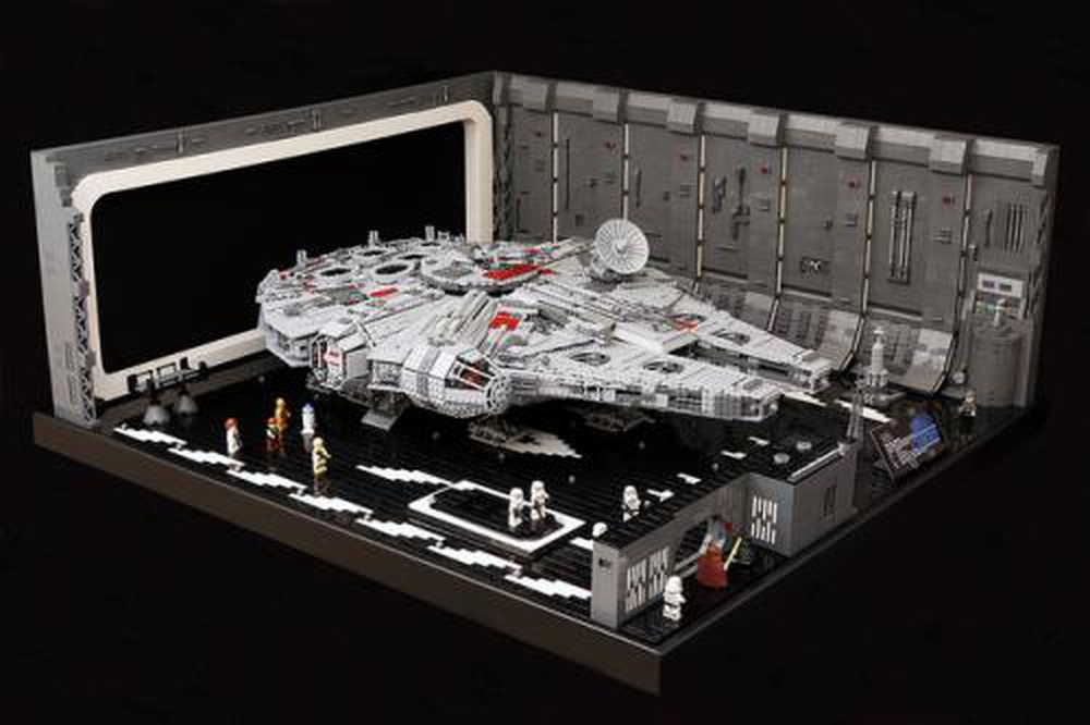 Lego Moc 0631 Lego Docking Bay 327 For Ucs Falcon Star Wars