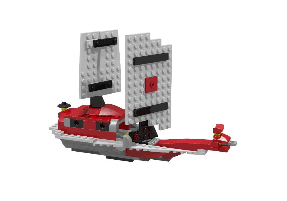 lego moc-0881 7292 asian sailboat creator 2013