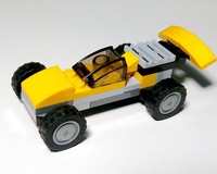 Yellow racing bolid