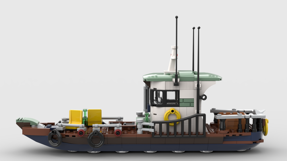LEGO MOC Fishing boat (remastered 70419-1) by volta2030