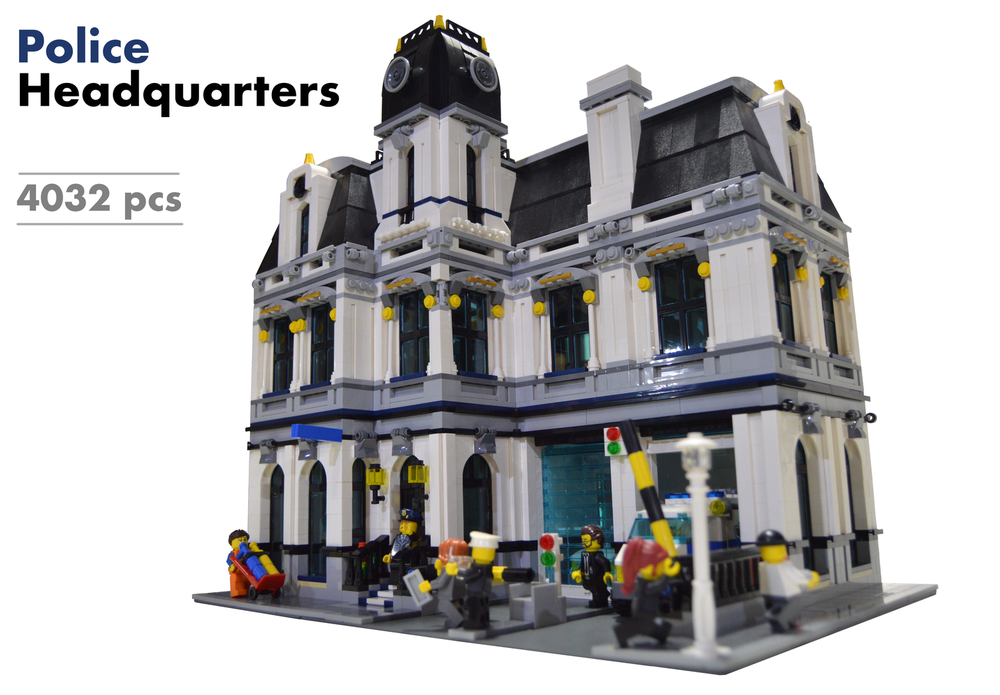 LEGO MOC Police Headquarters by Dakar A Rebrickable Build with