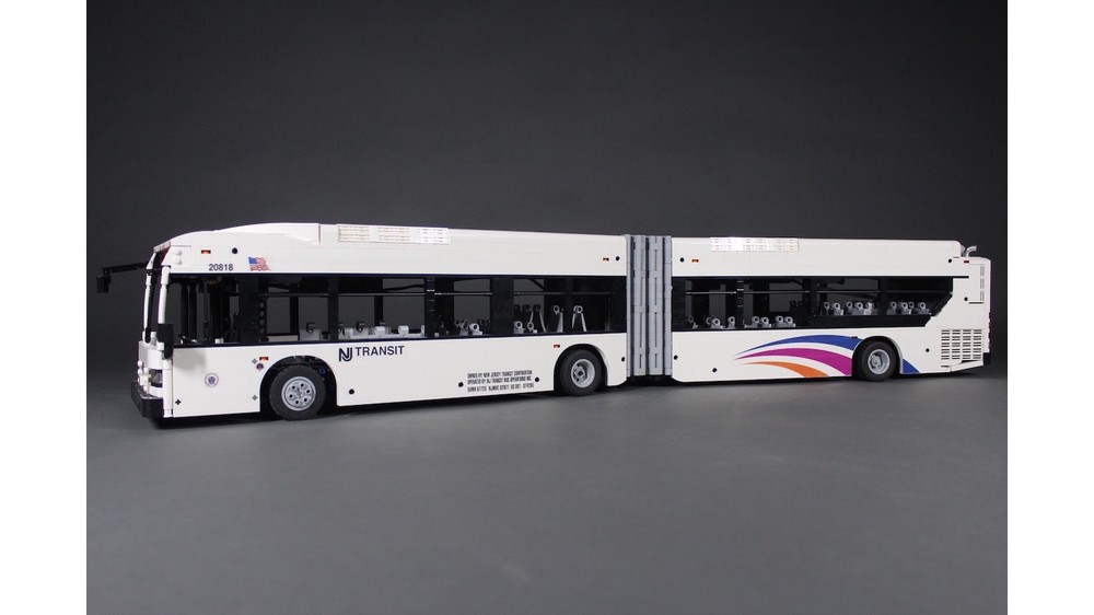 LEGO MOC New Flyer XD60 Articulated Bus by JLiu15 | Rebrickable