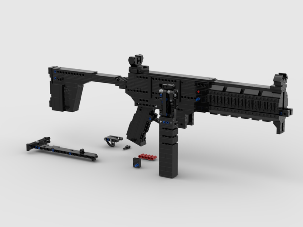 LEGO MOC MPX Submachine Gun (Working) by THE_MOC_CHANNEL | Rebrickable - Build with