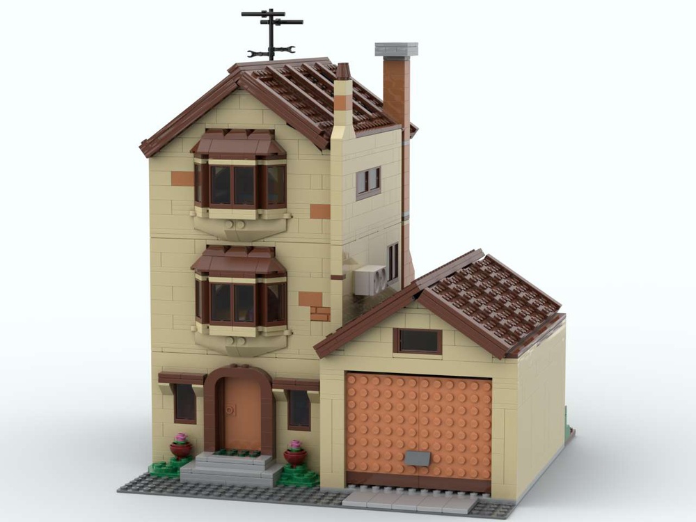 Databasen operatør forslag LEGO MOC Modular Simpsons House by Just Create | Rebrickable - Build with  LEGO