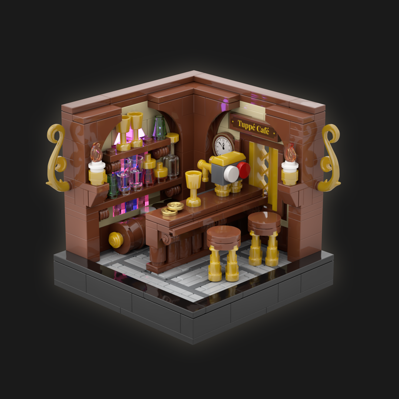 LEGO MOC Tuppé Café by B_rickwall | Rebrickable - Build with LEGO