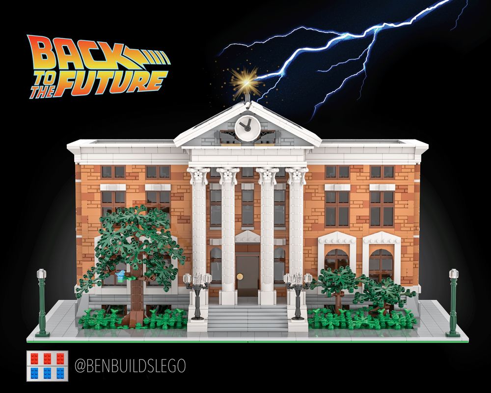 LEGO MOC Modular Back to the Future Clock Tower by benbuildslego