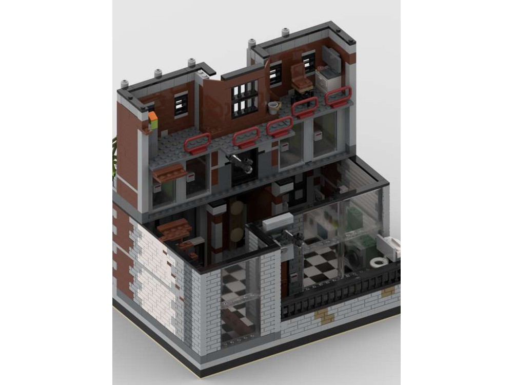 LEGO MOC Arkham Asylum Modular by MadWaxBE Rebrickable Build with LEGO