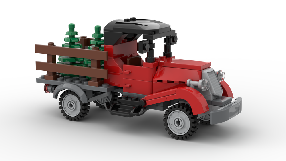 LEGO MOC Christmas Tree Truck by moptoptrev Rebrickable Build